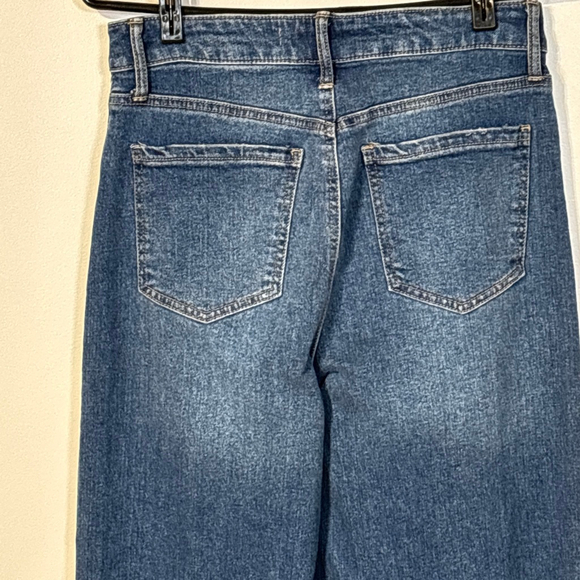 BCBGeneration Blue High Rise Wide Leg Jeans Women’s Size 7 / 28 Zipper Fly - Picture 5 of 14